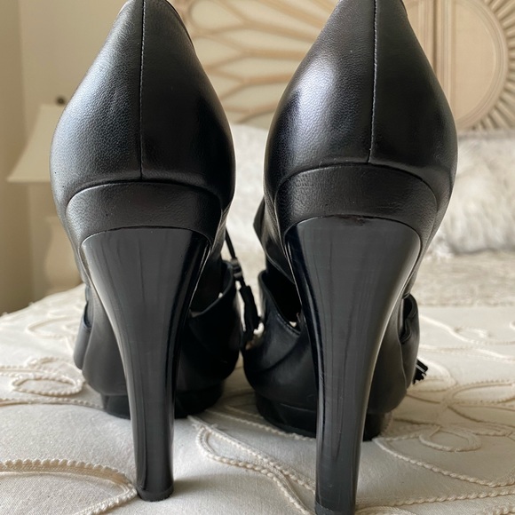 Coach Black Leather Platform Pump - Picture 3 of 8